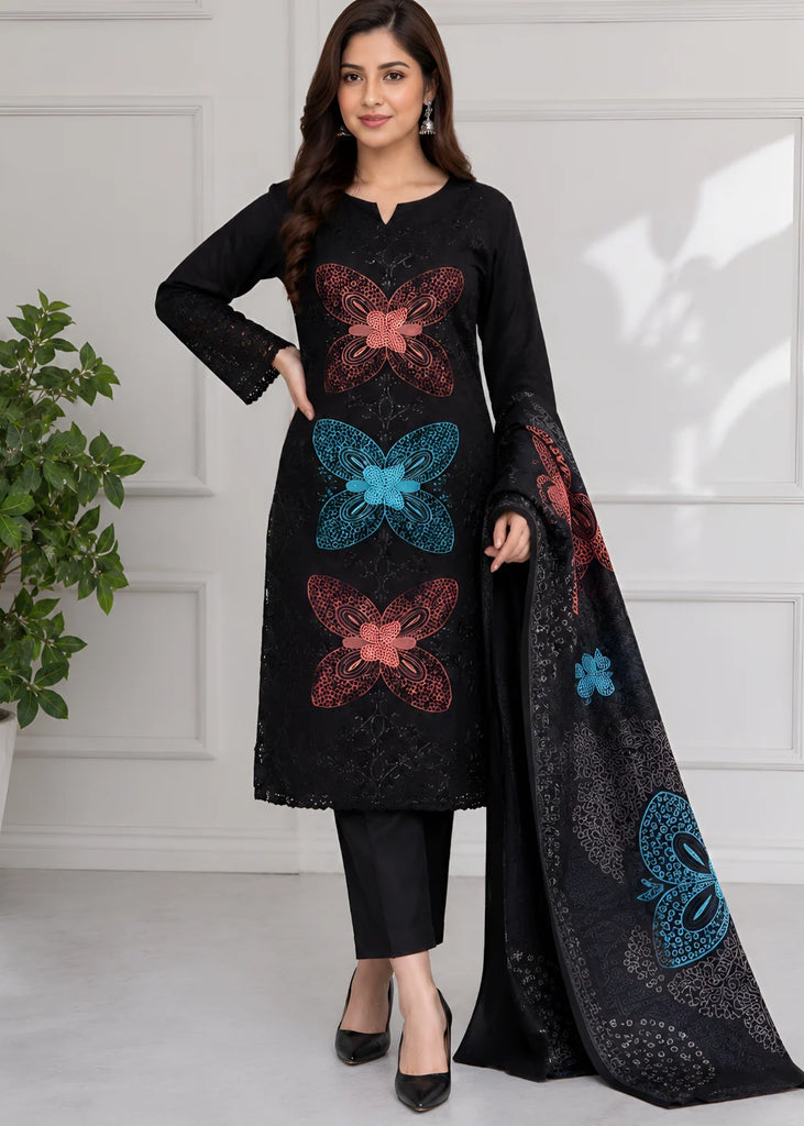 Black,Zink blue shiny butterfly