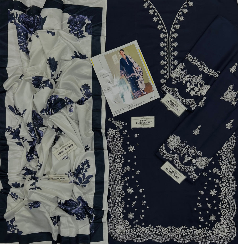 Zara Shahjahan Winter 3 piece unstich
